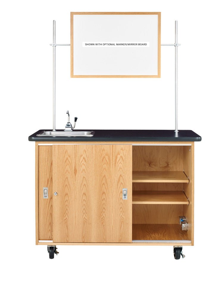 Diversified Woodcrafts Economy Mobile Lab Table w/ Sink - 48" W x 24" D(Diversified Woodcraft DIV-4111K) - SchoolOutlet