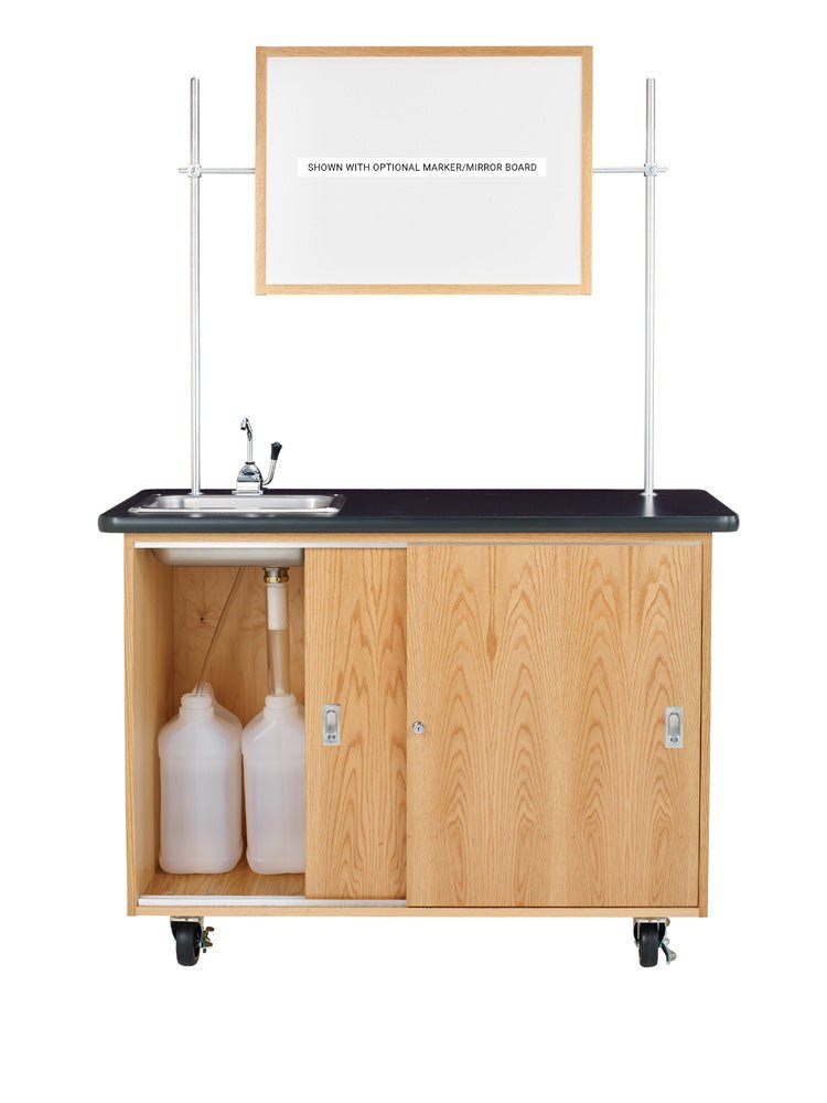 Diversified Woodcrafts Economy Mobile Lab Table w/ Sink - 48" W x 24" D(Diversified Woodcraft DIV-4111K) - SchoolOutlet