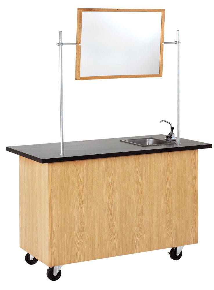 Diversified Woodcrafts Mobile Instructor's Desk - 48"W x 28"D (Diversified Woodcrafts DIV-4332K) - SchoolOutlet