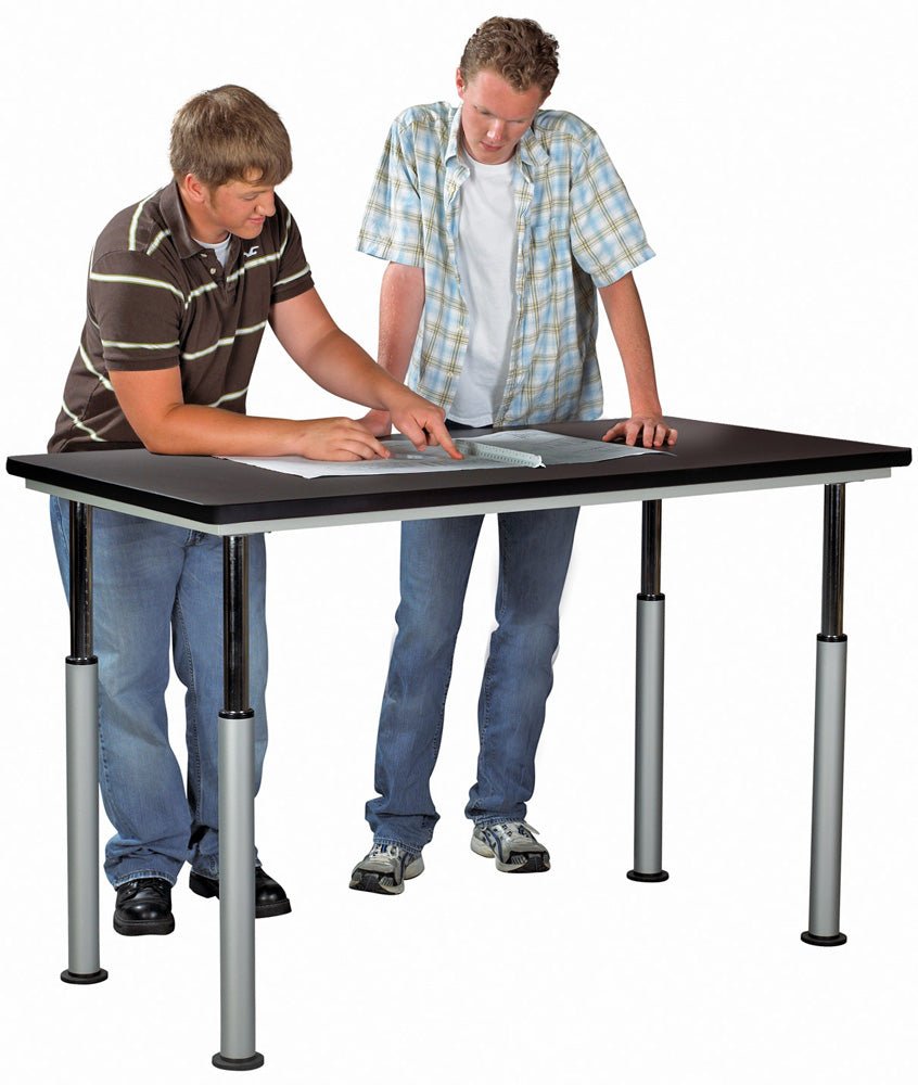 Diversified Woodcrafts Adjustable Height Table - 60"W x 30"D - SchoolOutlet