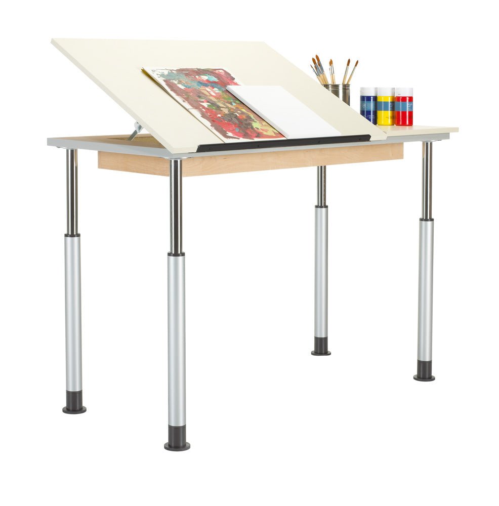 Diversified Woodcrafts ADJ Adaptable Drawing Table - Single Station (Diversified Woodcrafts DIV-ALTD1-6030) - SchoolOutlet