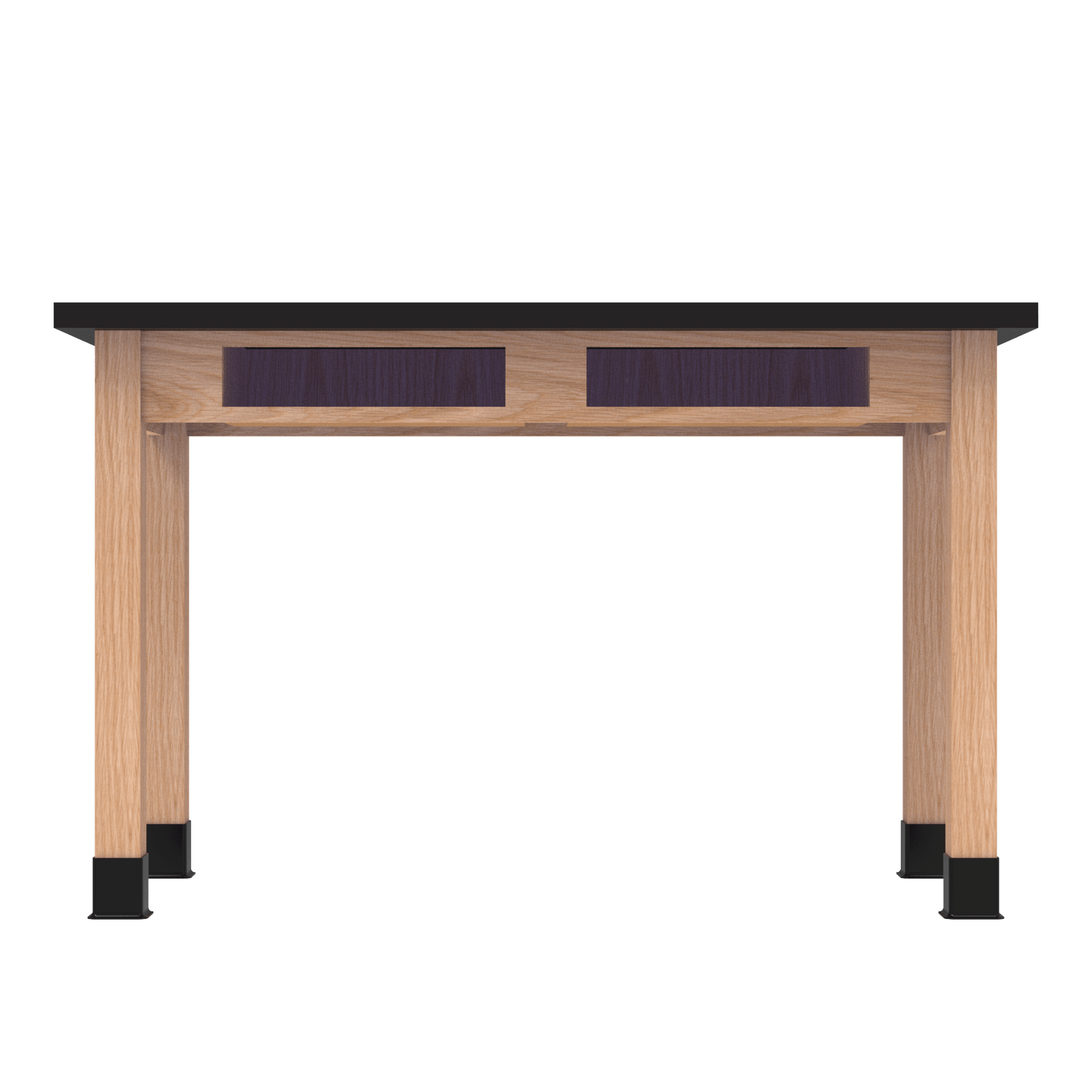 Diversified Woodcrafts Science Table w/ Book Compartment - 48" W x 24" D - Solid Oak Frame and Adjustable Glides - SchoolOutlet