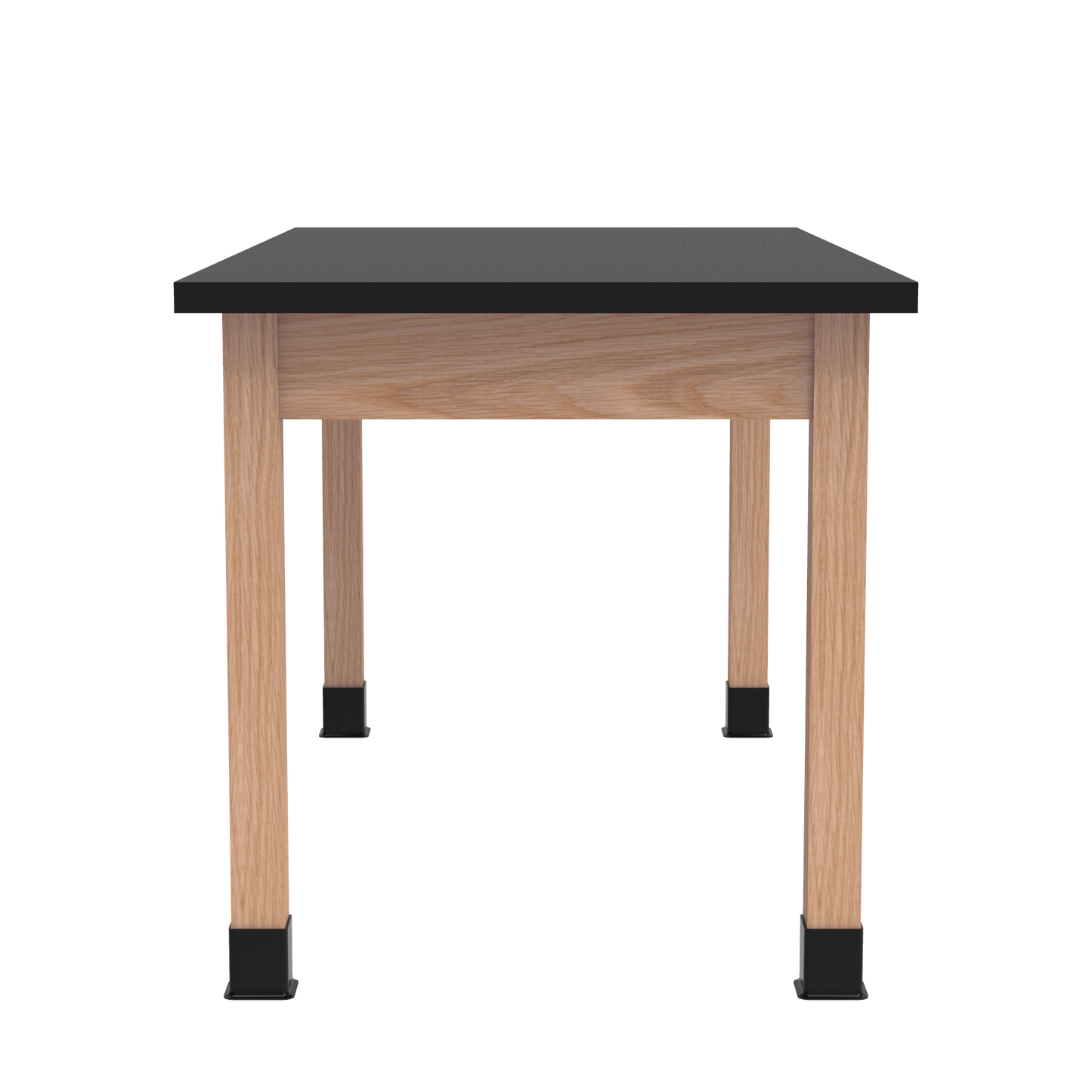 Diversified Woodcrafts Science Table w/ Book Compartment - 60" W x 42" D - Solid Oak Frame and Adjustable Glides - SchoolOutlet