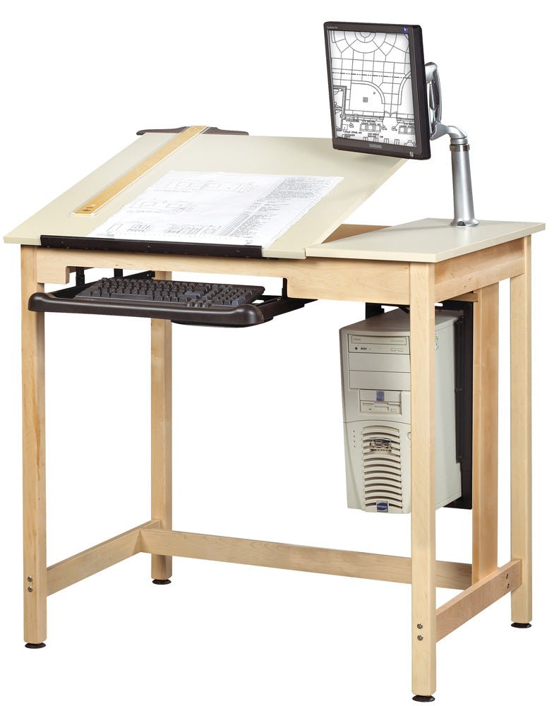 Diversified Woodcrafts Drawing/CAD Table System (Diversified Woodcrafts DIV-CDTC-70) - SchoolOutlet