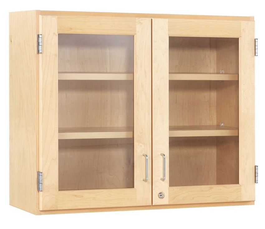 Diversified Woodcrafts Glass Door Wall Storage Cabinet - 36"W x 30"H - SchoolOutlet