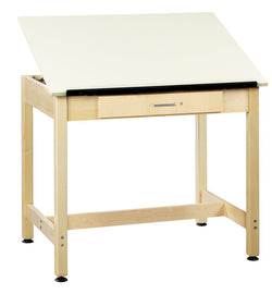 Diversified Woodcrafts Art / Drafting Table w/ 1 Piece Top & Large Drawer - 36"W x 24"D (Diversified Woodcrafts DIV-DT-1A30)