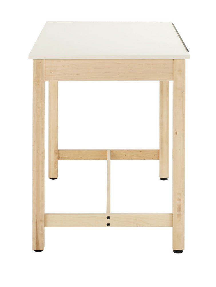 Diversified Woodcrafts Art / Drafting Table w/ 1 Piece Adjustable - 42"W x 30"D (Diversified Woodcrafts DIV-DT-30A) - SchoolOutlet