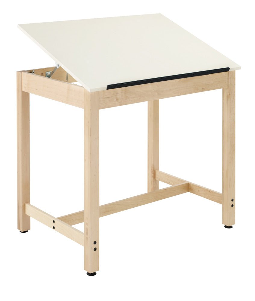 Diversified Woodcrafts Art / Drafting Table w/ 1 Piece Adjustable - 42"W x 30"D (Diversified Woodcrafts DIV-DT-30A) - SchoolOutlet