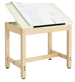 Diversified Woodcrafts Art / Drafting Table w/ 1 Piece Top - 36"W x 24"D x 30"H (Diversified Woodcrafts DIV-DT-9A30)