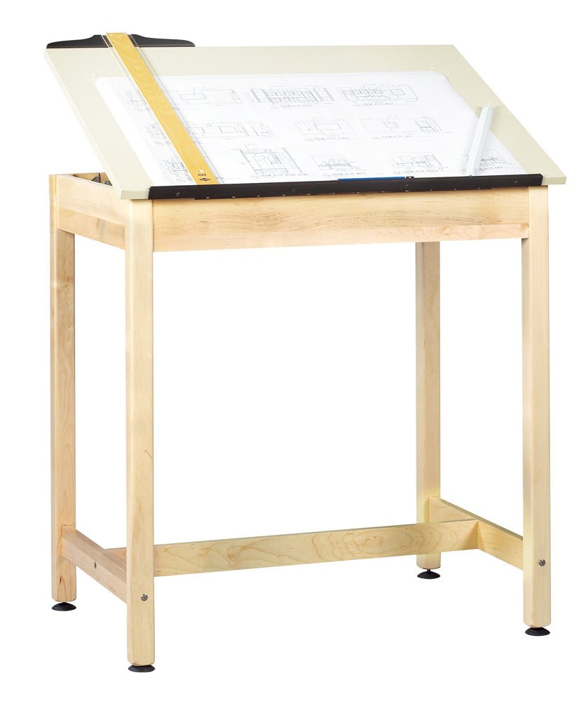Diversified Woodcrafts Art / Drafting Table w/ 1 Piece Top - 36"W x 24"D x 36"H (Diversified Woodcrafts DIV-DT-9A37) - SchoolOutlet