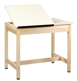 Diversified Woodcrafts Art / Drafting Table w/ 2 Piece Top - 36"W x 24"D x 30"H (Diversified Woodcrafts DIV-DT-9SA30)