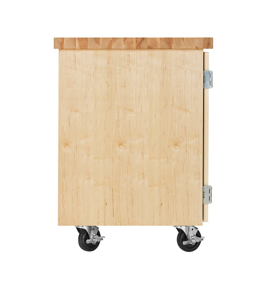 Diversified Woodcrafts Enclosed Mobile Demonstration Cabinet - 36"W x 24"D (Diversified Woodcrafts DIV-EMDC-2436M) - SchoolOutlet