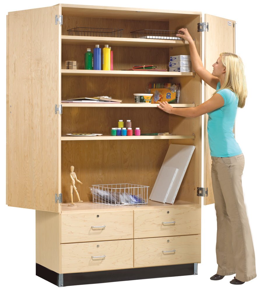 Diversified Woodcrafts General Storage Cabinet - 48"W x 22"D (Diversified Woodcrafts DIV-GSC-8) - SchoolOutlet