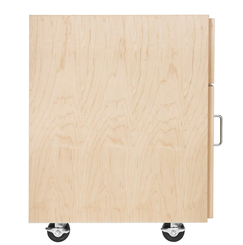 Diversified Woodcrafts Mobile Storage M-Series Cabinet 1 Door/Drawer (30" H) (Diversified Woodcrafts DIV-M95-2422-H30M) - SchoolOutlet
