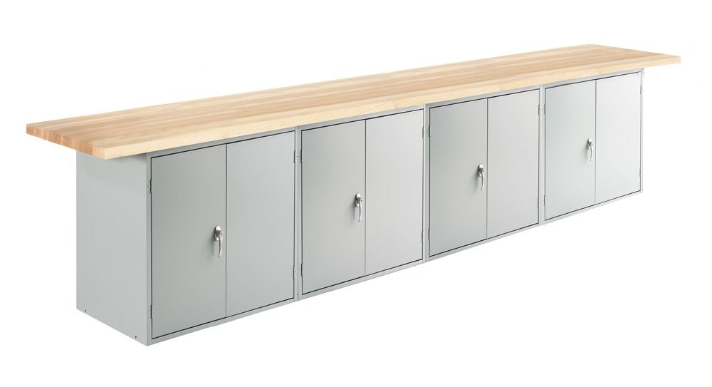 Diversified Woodcrafts Wall & Island Bench - 144"W X 24"D (Diversified Woodcrafts DIV-MAD2-12L) - SchoolOutlet