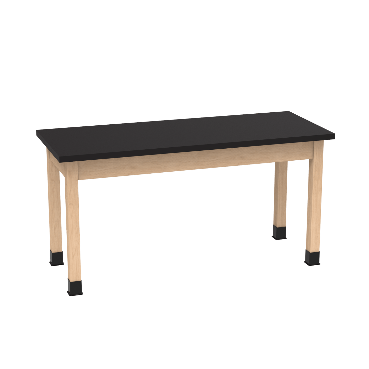 Diversified Woodcrafts Science Table - Plain Apron - 48" W x 24" D - Solid Wood Frame and Adjustable Glides - SchoolOutlet