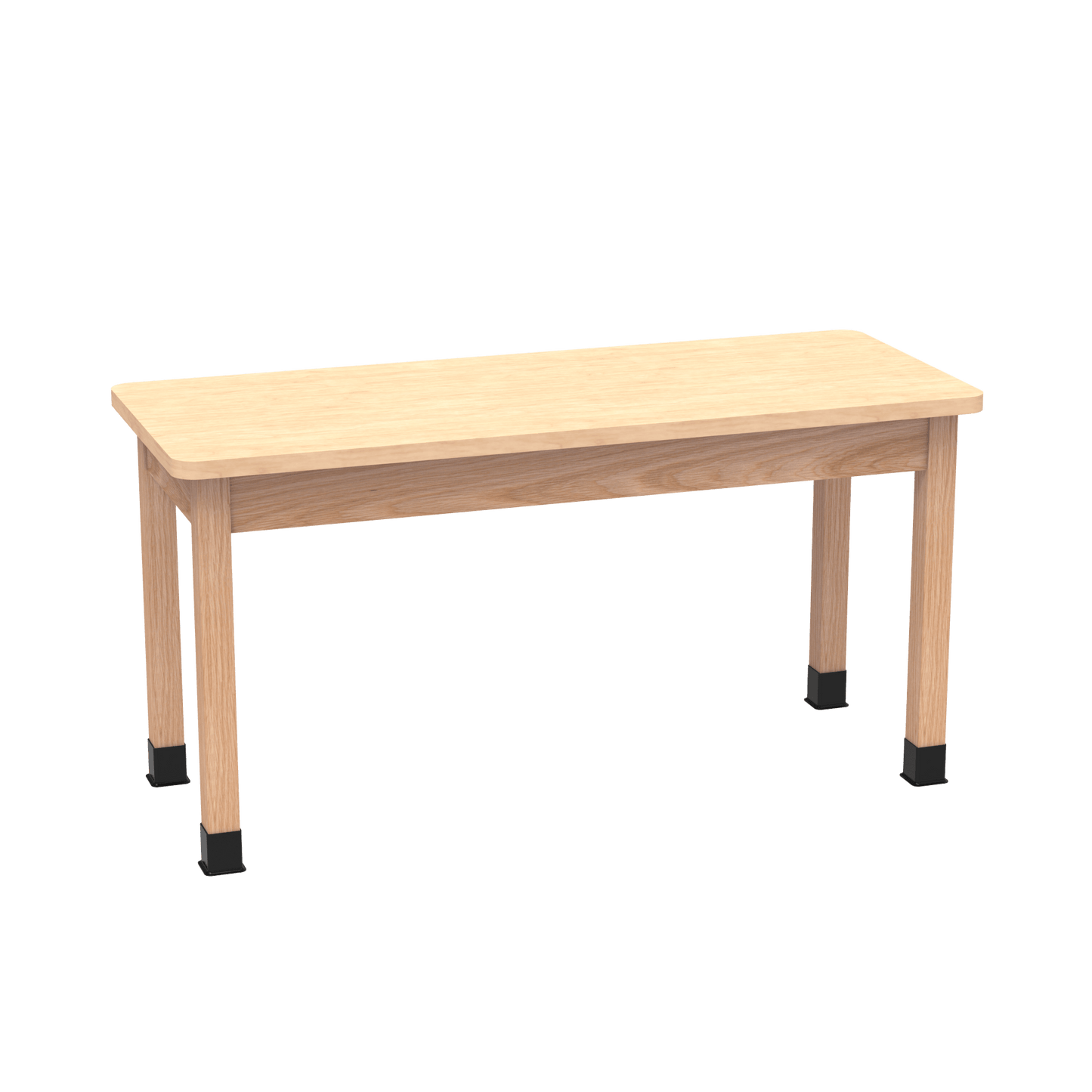 Diversified Woodcrafts Science Table - Plain Apron - 48" W x 24" D - Solid Wood Frame and Adjustable Glides - SchoolOutlet