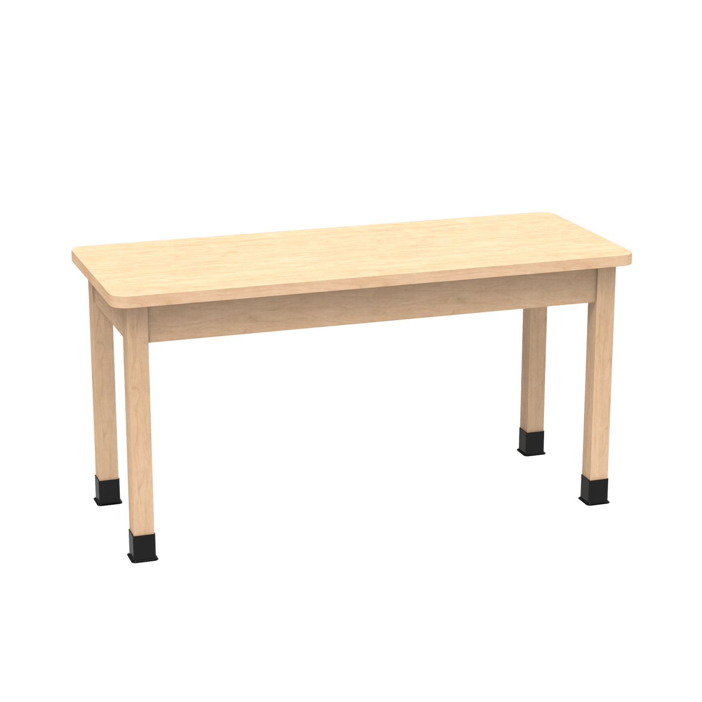 Diversified Woodcrafts Science Table - Plain Apron - 48" W x 24" D - Solid Wood Frame and Adjustable Glides - SchoolOutlet