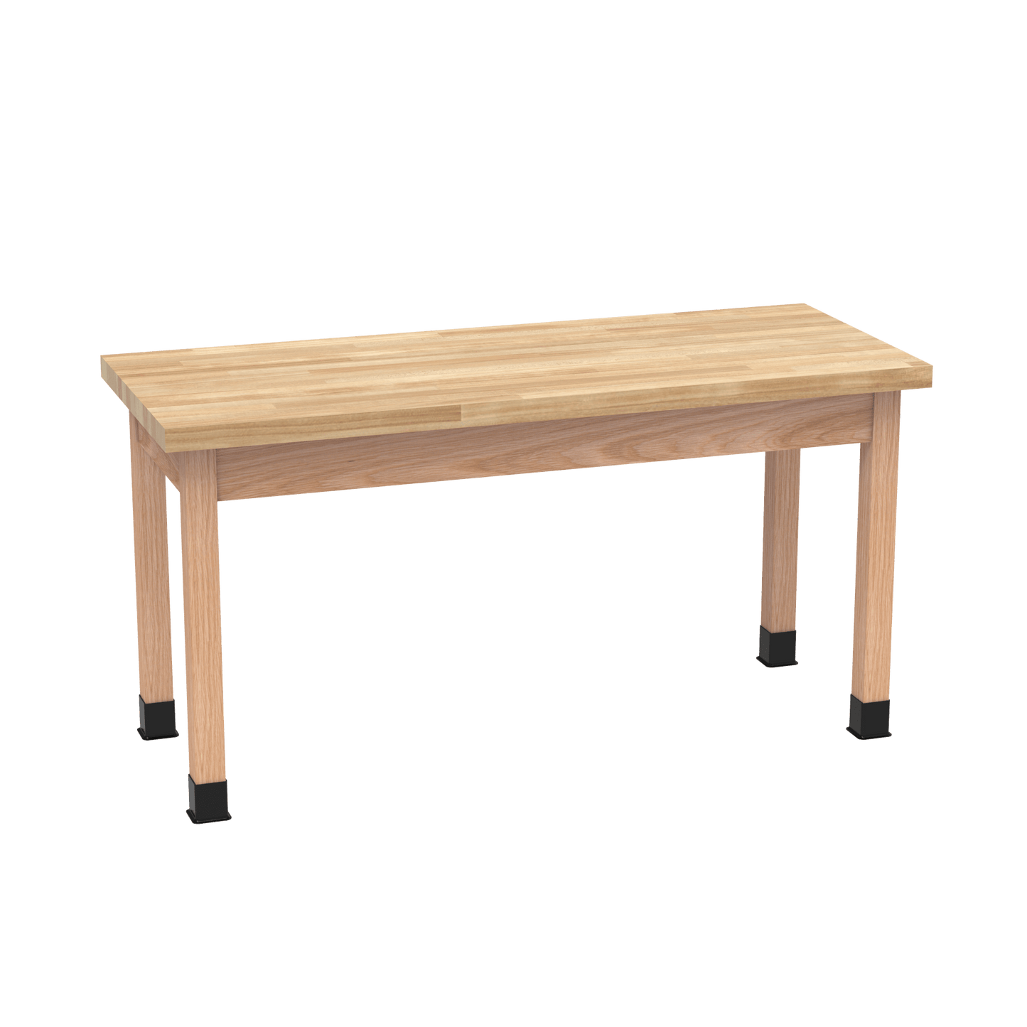 Diversified Woodcrafts Science Table - Plain Apron - 48" W x 42" D - Solid Wood Frame and Adjustable Glides - SchoolOutlet