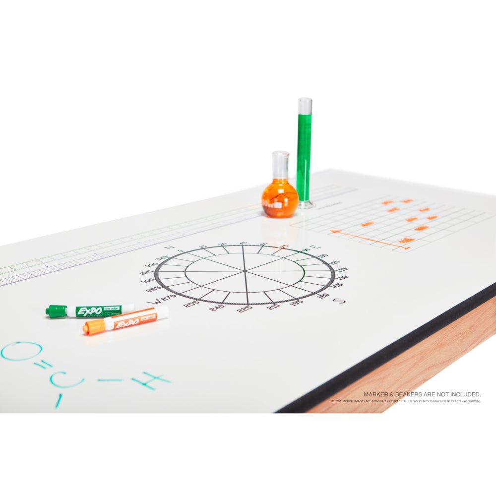 Diversified Woodcrafts Science Table - Plain Apron - 48" W x 42" D - Solid Wood Frame and Adjustable Glides - SchoolOutlet