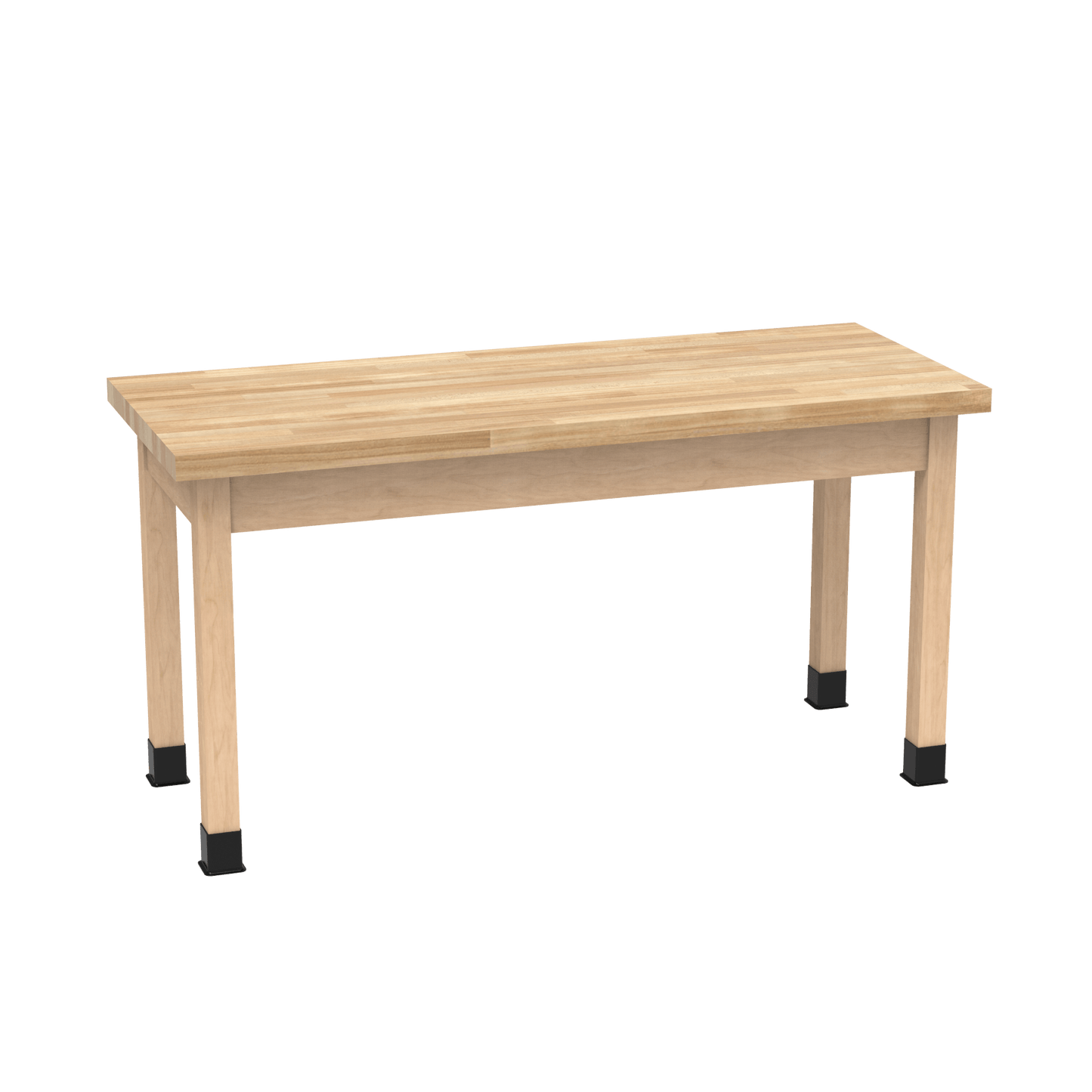 Diversified Woodcrafts Science Table - Plain Apron - 60" W x 30" D - Solid Wood Frame and Adjustable Glides - SchoolOutlet