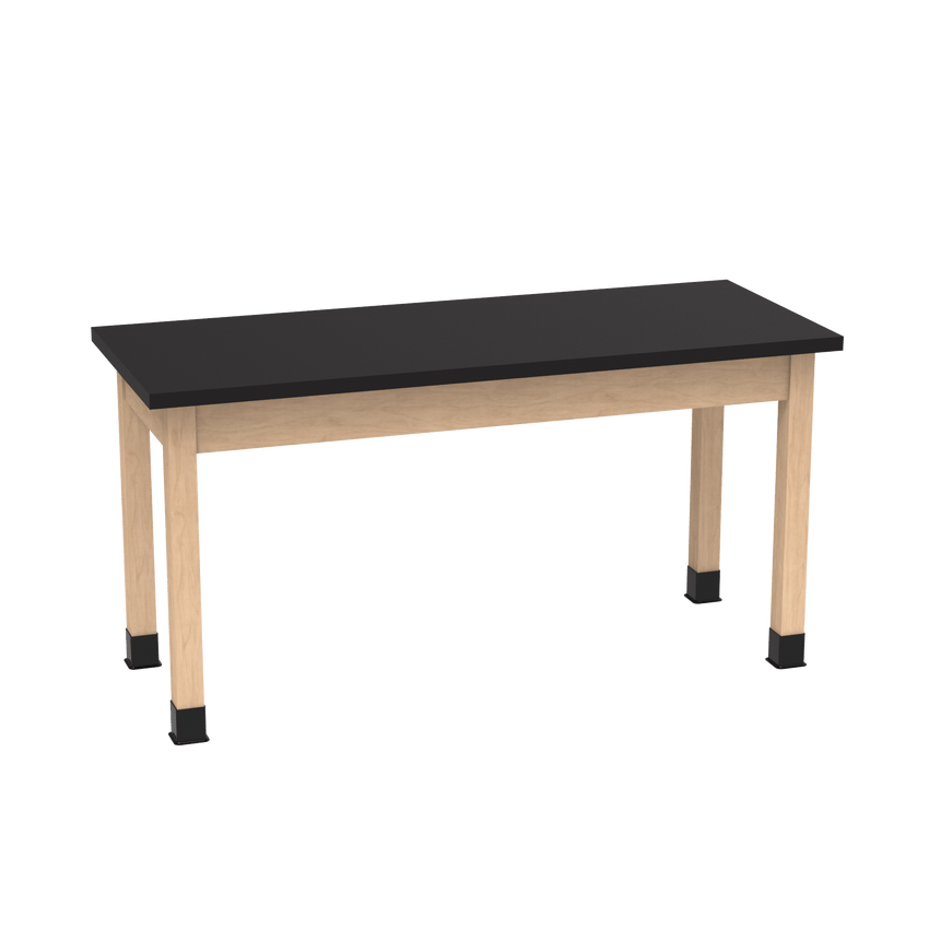 Diversified Woodcrafts Science Table - Plain Apron - 54" W x 24" D - Solid Wood Frame and Adjustable Glides - SchoolOutlet