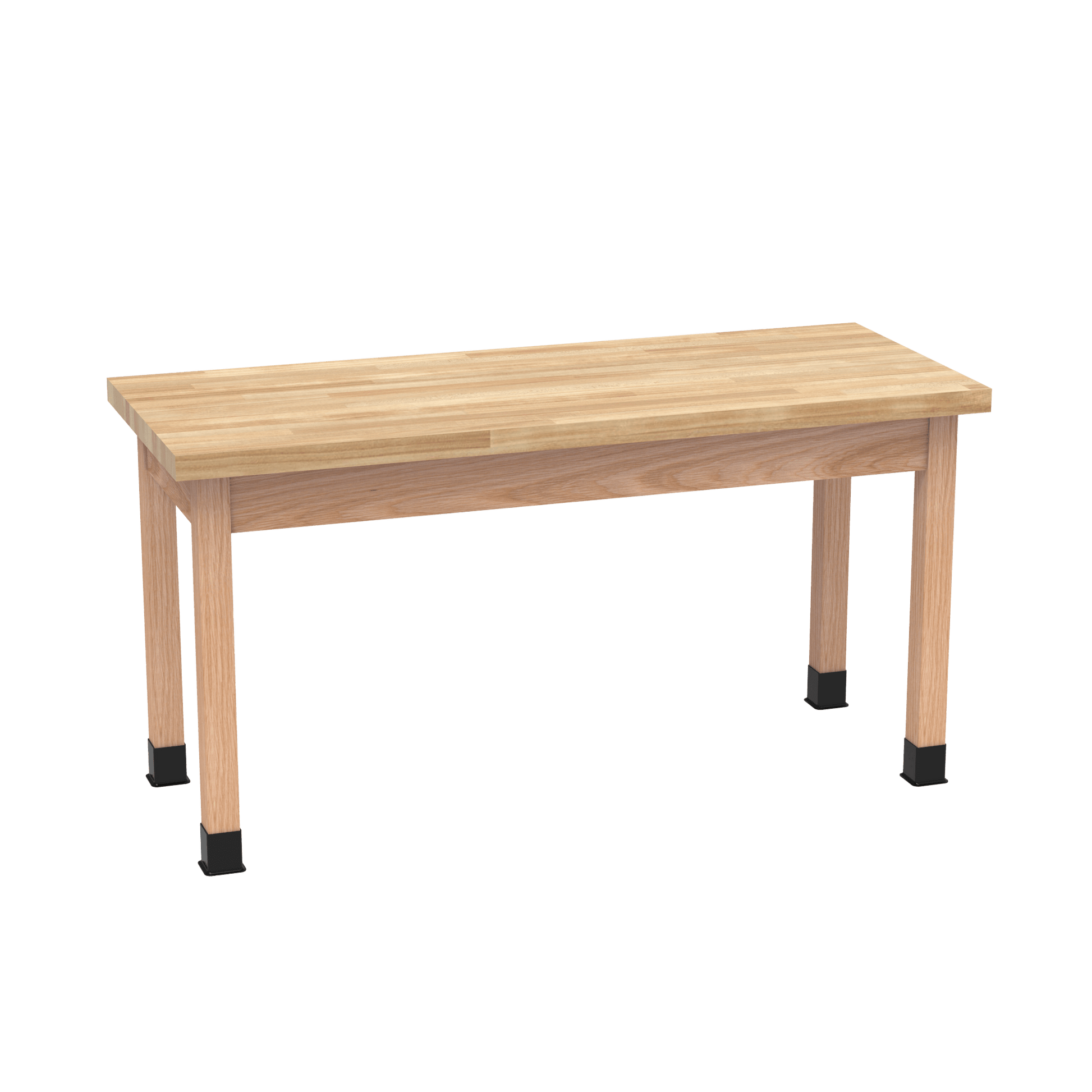Diversified Woodcrafts Science Table - Plain Apron - 60" W x 21" D - Solid Wood Frame and Adjustable Glides - SchoolOutlet