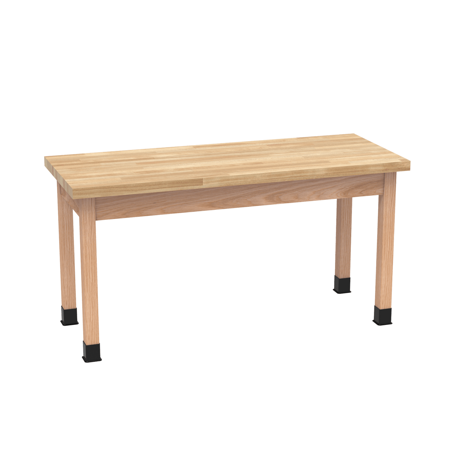 Diversified Woodcrafts Science Table - Plain Apron - 72" W x 42" D - Solid Wood Frame and Adjustable Glides - SchoolOutlet