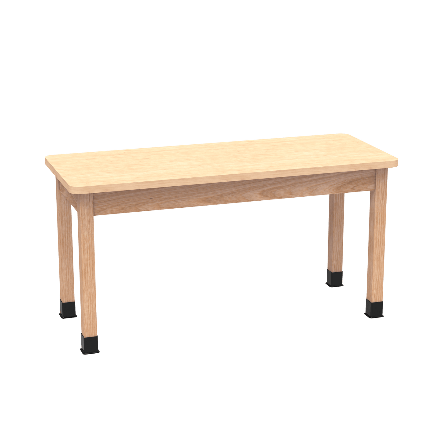 Diversified Woodcrafts Science Table - Plain Apron - 72" W x 42" D - Solid Wood Frame and Adjustable Glides - SchoolOutlet