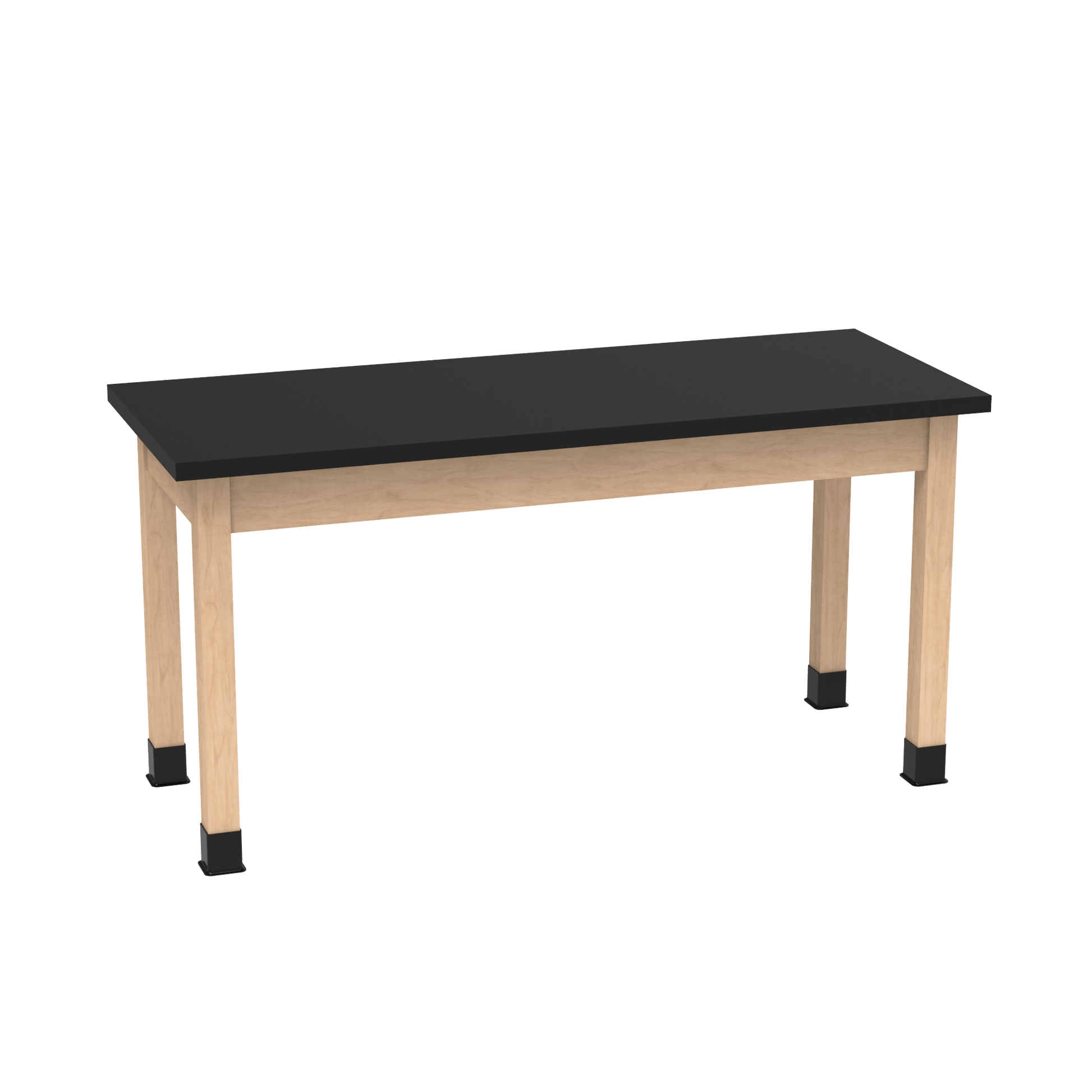 Diversified Woodcrafts Science Table - Plain Apron - 60" W x 24" D - Solid Wood Frame and Adjustable Glides - SchoolOutlet