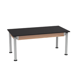 Diversified Woodcrafts Adjustable-Height Table - 60" W x 30" D