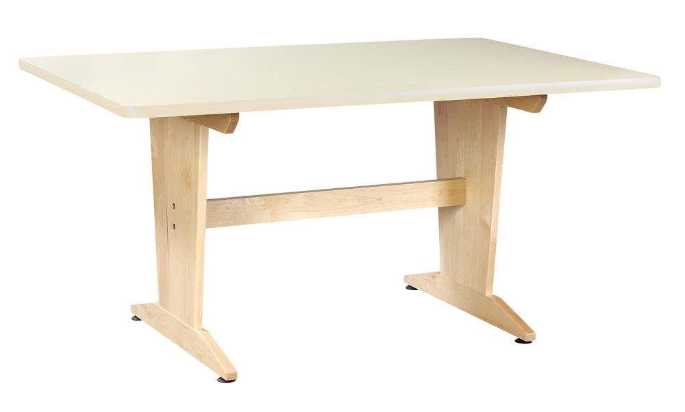 Diversified Woodcrafts Art/Planning Table - Almond Plastic Laminate Top - 60"W x 42"D x 30"H (Diversified Woodcrafts DIV-PT-62P) - SchoolOutlet
