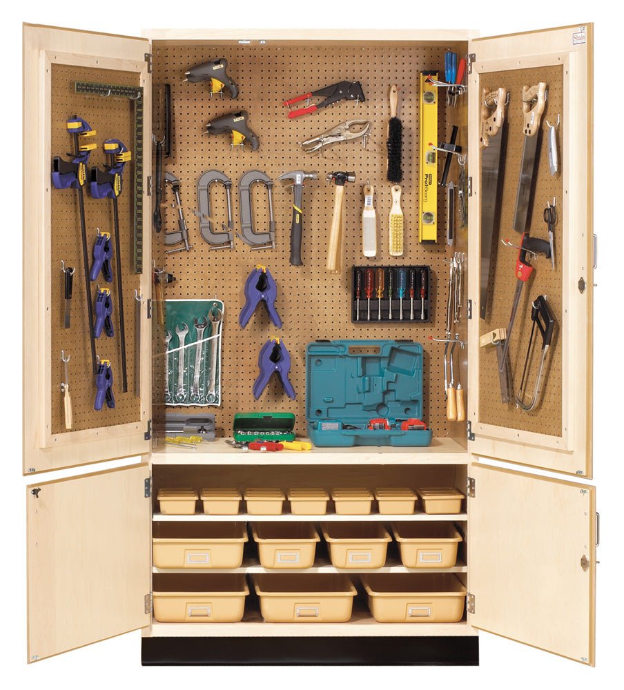 Diversified Woodcrafts Tech-Ed Tool Storage Cabinet - 48"W x 22"D (Diversified Woodcrafts DIV-TETC-40) - SchoolOutlet