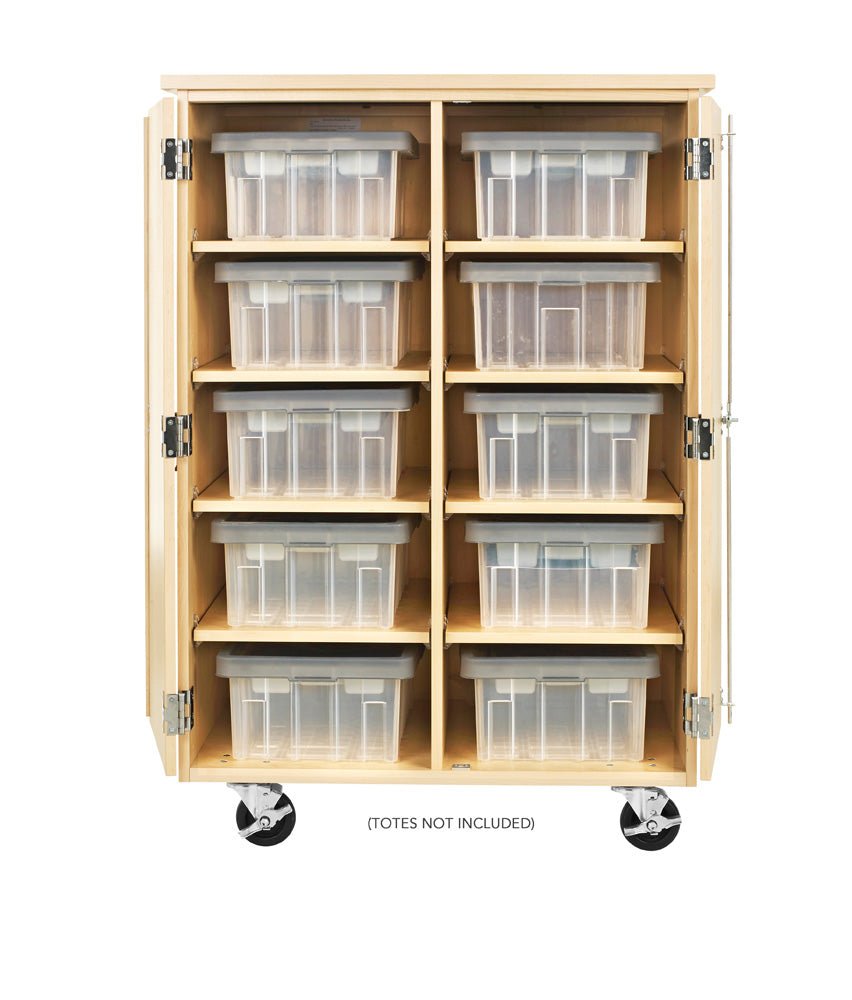 Diversified Woodcrafts VEX Robotics Tote Storage Cabinet - 36"W x 24"D (Diversified Woodcrafts DIV-VXT-3624M) - SchoolOutlet