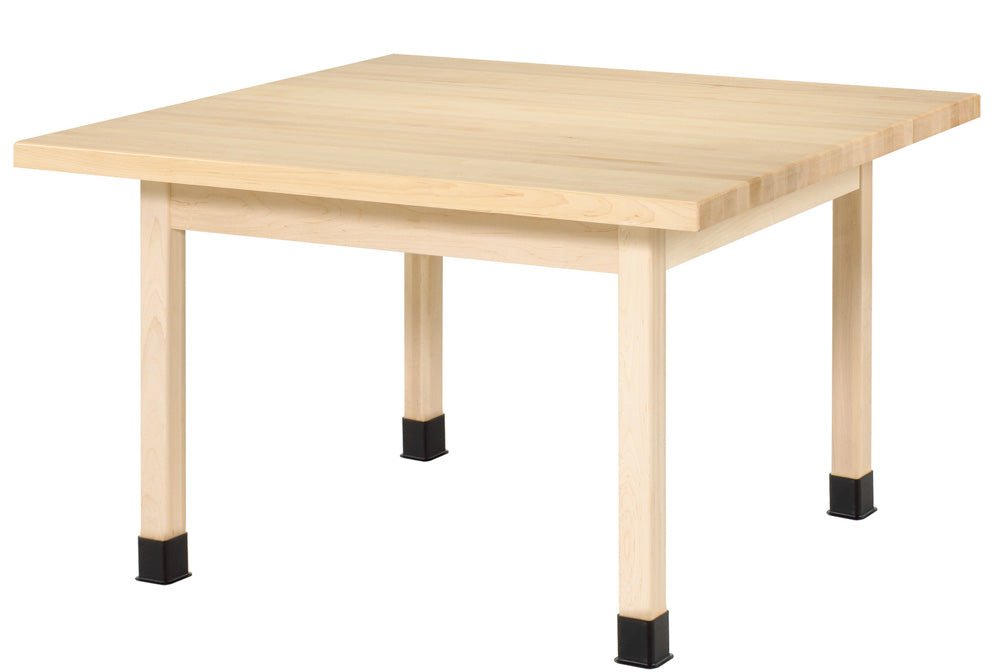Diversified Woodcrafts Four-Station Craft Table - 48"W X 48"D (Diversified Woodcrafts DIV-WX4-M) - SchoolOutlet