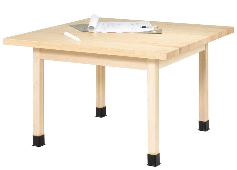 Diversified Woodcrafts Four-Station Craft Table - 48"W X 48"D (Diversified Woodcrafts DIV-WX4-M) - SchoolOutlet