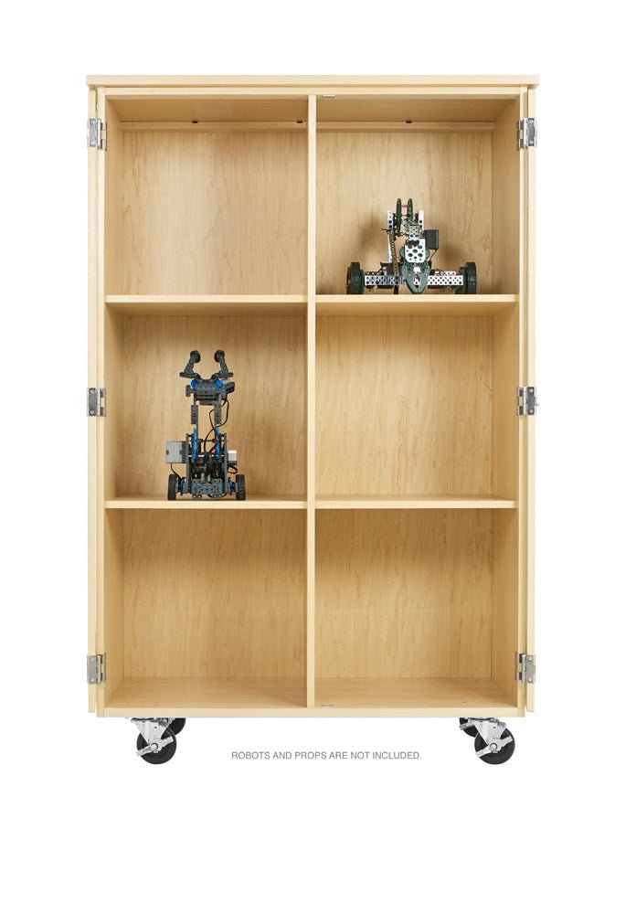 Diversified Woodcrafts Robotics Mobile Storage Cabinet - 44"W x 24"D (Diversified Woodcrafts DIV-XM-4424M) - SchoolOutlet