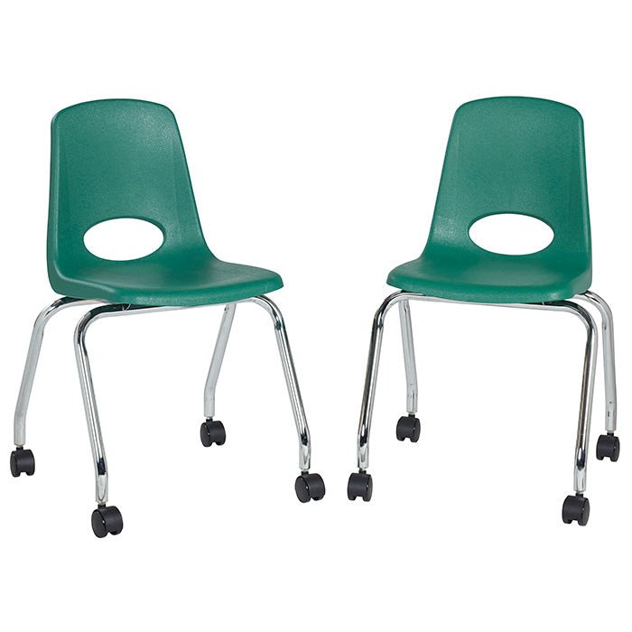 FDP Mobile Chair with Casters - 18" Seat Height (FDP-10372) - SchoolOutlet