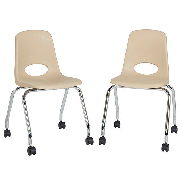 FDP Mobile Chair with Casters - 18" Seat Height (FDP-10372) - SchoolOutlet