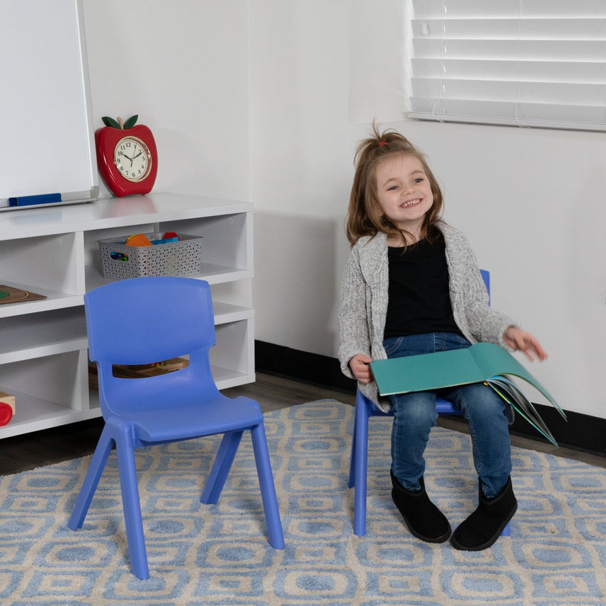 Whitney 2 Pack Plastic Stackable School Chair with 10.5'' Seat Height - SchoolOutlet