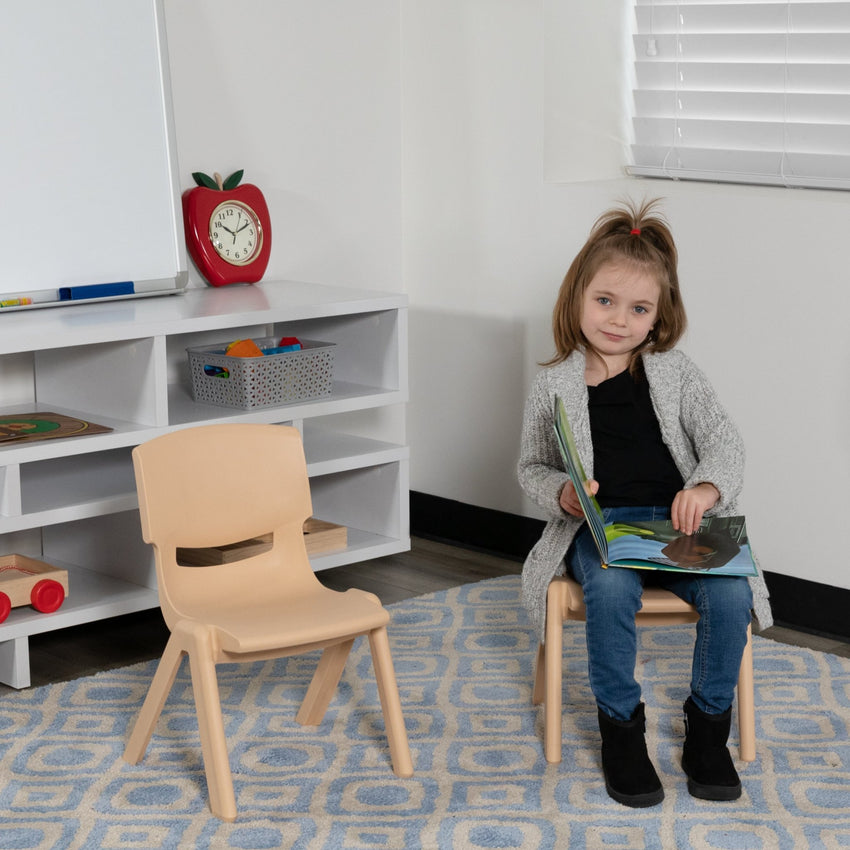 Whitney 2 Pack Plastic Stackable School Chair with 10.5'' Seat Height - SchoolOutlet