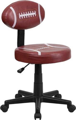 Flash Furniture Football Task Chair(FLA-BT-6181-FOOT-GG) - SchoolOutlet