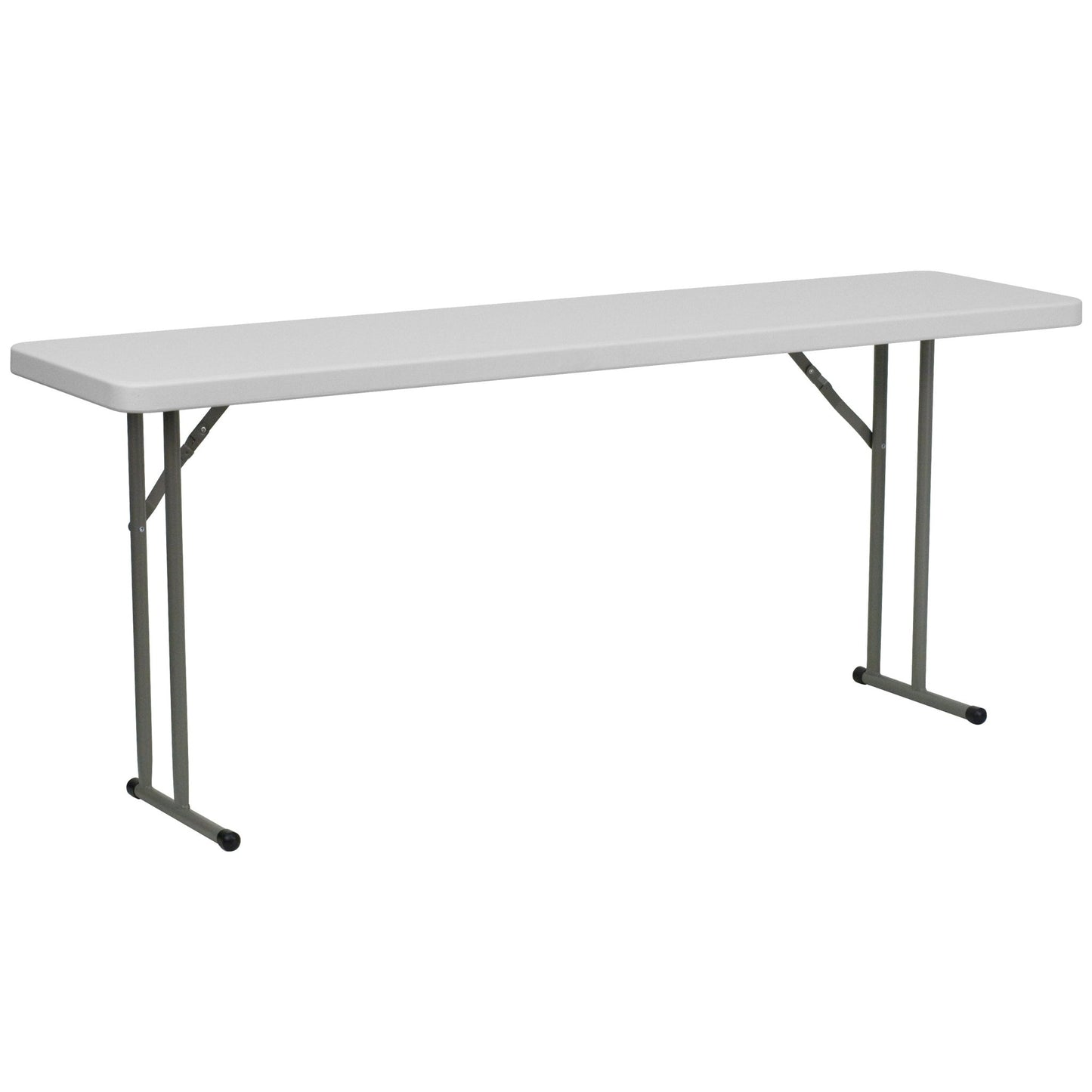 Elon 6-Foot Granite White Plastic Folding Training Table - SchoolOutlet