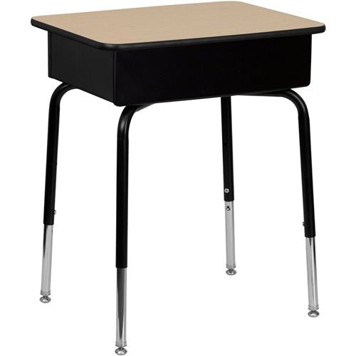 Flash Furniture Student Desk with Open Front Metal Book Box(FLA-FD-DESK-GG) - SchoolOutlet