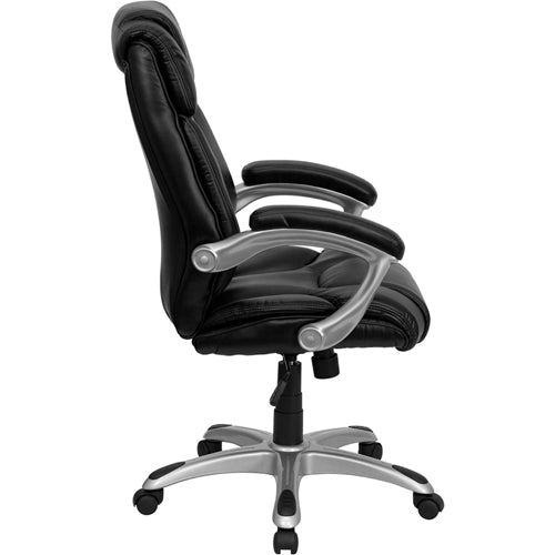 Flash Furniture High Back Black Leather Executive Office Chair(FLA-GO-931H-BK-GG) - SchoolOutlet