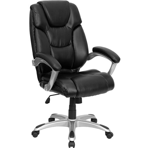 Flash Furniture High Back Black Leather Executive Office Chair(FLA-GO-931H-BK-GG) - SchoolOutlet