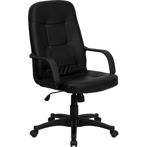 Flash Furniture High Back Black Glove Vinyl Executive Office Chair(FLA-H8021-GG) - SchoolOutlet
