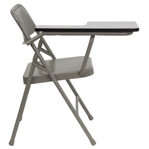 Flash Furniture Premium Steel Folding Chair with Handed Tablet Arm(FLA-HF-309AST-GG) - SchoolOutlet