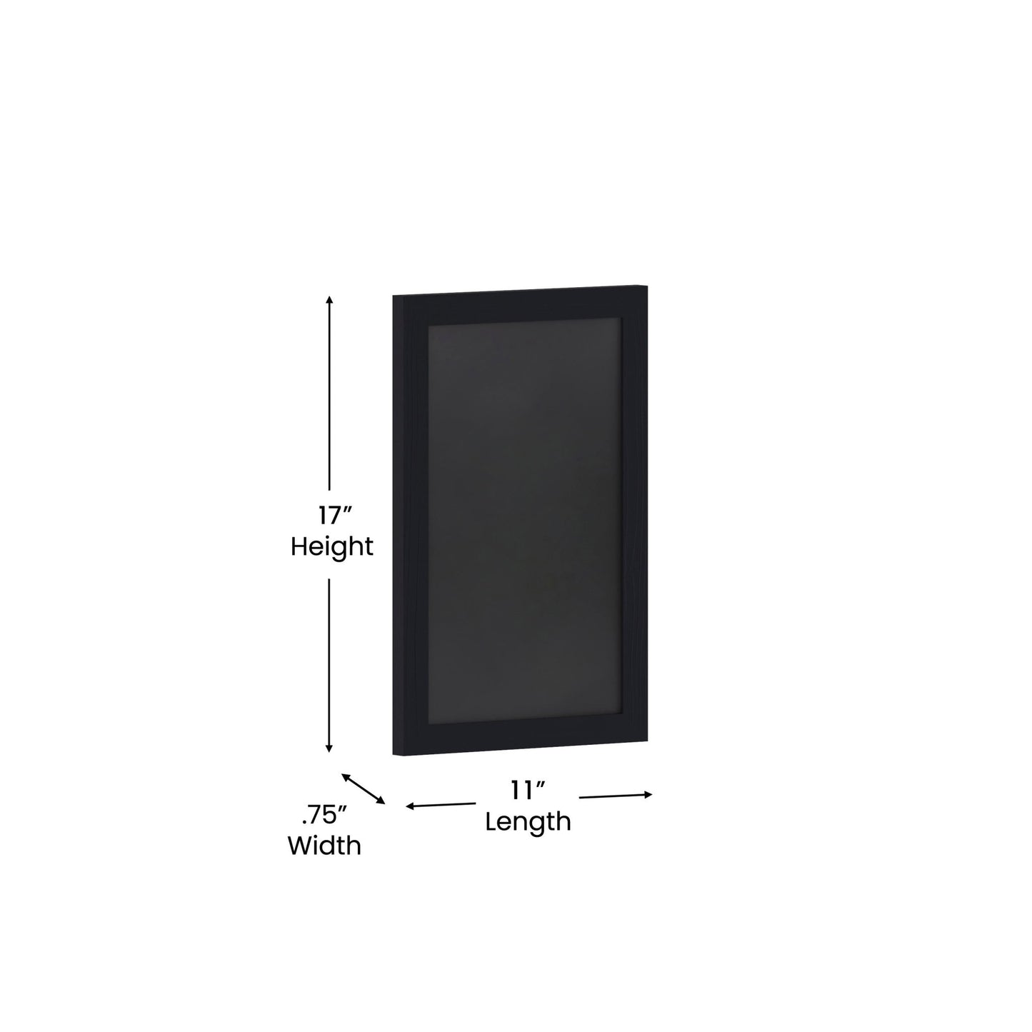 Canterbury 11" x 17" Wall Mount Magnetic Chalkboard Sign with Eraser, Hanging Wall Chalkboard Memo Board for Home, School, or Business - SchoolOutlet