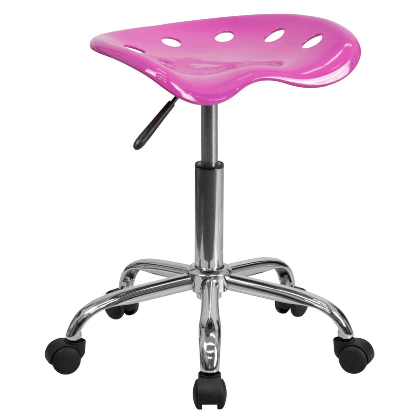 Taylor Vibrant Apple Tractor Seat and Chrome Stool - SchoolOutlet